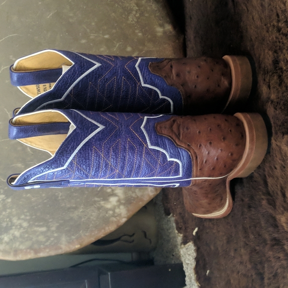 CINCH Edge CEW508 Coronado Collection ostrich cowgirl western boots sz 10.5 new - Picture 3 of 16